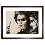 Wee Blue Coo Painting Movie Film Portrait Maguire Sweeney Todd Depp Framed Wall Art Print