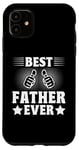 Coque pour iPhone 11 Le meilleur père de tous les temps, pouce levé, drôle, papa pour la fête des pères