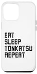 Coque pour iPhone 15 Plus Eat Sleep Tonkatsu Repeat Amateur de cuisine japonaise