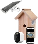 Fuglekasse kamera kit, WiFi med solcellepanel - Farge 3MP 2304x1296p m/infrarød nattfunksjon