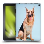 Head Case Designs German Shepherd Dog Popular Dog Breeds Soft Gel Case and Matching Wallpaper Compatible With Amazon Fire HD 8/Amazon Fire HD 8 Plus 2020