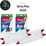 1/2/2X For Vileda Ultramax 1-2 Spray Replacement Microfibre Pads Mop Head Refill