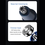 2 In 1 Electric Nose Beard Hair Trimmer Rechargeable Electronic Nasal Hair C RHS
