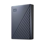 WD 6TB My Passport Ultra for Mac Portable HDD USB-C with software for device management, backup and password protection - Silver