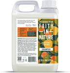 Faith in Nature Natural Grapefruit & Orange Shampoo for Normal to Oily Hair,2.5L