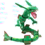 31 tums grön Rayquaza Dragon plyschdocka fyllda dockleksaker