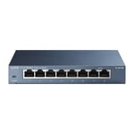 TP-Link TL-SG108 Uhåndtert Gigabit Ethernet (10/100/1000) Sort