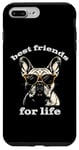 Coque pour iPhone 7 Plus/8 Plus Design Canin Cool Bouledogue Français Copains pour la Vie