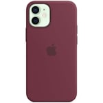 Apple Silicone Case for iPhone 12 mini (Plum)