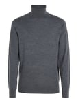 Calvin Klein Merino Turtle Neck Grå