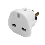 Pack of 2 Travel Adaptors UK to USA 3 pin to 2 Pin Flat Adapter for USA / AUS