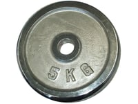 Kubisport 5 Kg 25 Mm Förkromad Övningsplatta Vikt