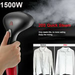 Hand Held Clothes Garment Steamer Upright Iron Portable Travel 1500W Fast Heat