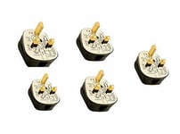 5X 13 AMP Plugs 3 Pin Fused Plug Mains Adapter Household Electric Adapter