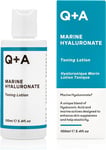Q+A Marine Hyaluronate Toning Lotion, a Face Toner with Hyaluronic Acid and Mari