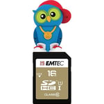 Pack Support de Stockage Rapide et Performant : Clé USB - 2.0 - Série Licence - Collection Animalitos - 16 Go + Carte MicroSD - Gamme Elite Silver - Classe 4-16 Go