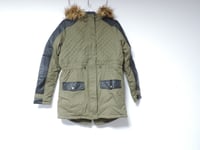 V by Very Girls Parka Coat - Khaki Size 15-16 Years rrp £42 NH001 ii 05