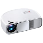 Videoprojecteur LED Full HD 1080P 4000 Lumens HDMI USB Home Cinema Portable Blanc YONIS