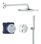 GROHE GROHTHERM GRT THM rd conc 2 func shw sys 310 ø158mm t/indb