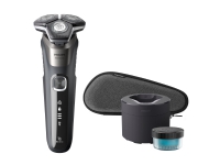 Philips SHAVER Series 5000 S5887/50 Elektrisk rakapparat för våt- och torrakning, Roterande rakhuvud, SteelPrecision blades, SH71, 2 År, Grå, Batteri