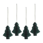 Scandi Living Tree julgranshänge 4-pack Forest Green