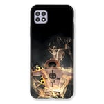 Cokitec Coque pour Samsung Galaxy A22 5G Manga One Piece Ace Noir