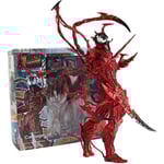 Carnage Actionfigur, Röd Venom Leksak, 7-tums Carnage Actionfigur Samlarobjekt Anime Staty Leksak för Barn och Vuxna.