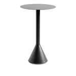 HAY - Palissade Cone Table High - Anthracite - Ø60xH105 cm - Grå - Småbord och sidobord utomhus - Metall