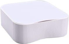 [3X] Boîte à Ustensiles Empilable Flexible Combinable, Boîte de Rangement de Bureau, Organisateur Boîte à Tiroirs pour Maquillage Cosmétiques Bijoux, par Boîte 23x22x8cm, Blanc TKD8610-3x White