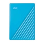 WD 2 TB My Passport Portable HDD USB 3.0 with software for device management, backup and password protection - Blue - Works with PC, Xbox and PS4
