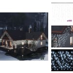 Julbelysning - Living Ljusslinga draperi istappar 10 m 400 lysdioder kallvit
