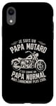 Coque pour iPhone XR Papa Motard Humour Cadeau Motorcycle Moto Fête Des Pères