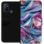 OnePlus Nord N100 Svart Plånboksfodral Cellofan
