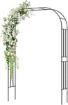 FANTASK Arche de Jardin en métal pour Plantes grimpantes, Roses et Fleurs, Arche de Jardin pour Plantes grimpantes