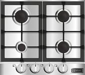 Kaiser KG 6357 Turbo, Plaque de cuisson à gaz 60 cm, En acier inoxydable exclusif - Autonome - Cuisinière - 5 brûleurs de qualité supérieure - 3,8 kW - Brûleur WOK - Gaz naturel et propane possibles