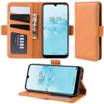 HualuBro OPPO Realme 6 Case, Premium PU Leather Full Body Shockproof Wallet Flip Case Cover with Card Slot Holder and Magnetic Closure for OPPO Realme 6 Phone Case - Orange