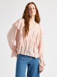 Lindex Krinklad blus med volang