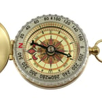 Selvlysende kompass i gullfarge