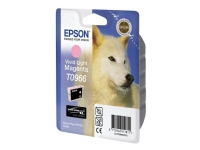 Epson T0966 - 11.4 ml - intensiv ljus magenta - original - blister - bläckpatron - för Stylus Photo R2880