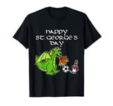 Happy St. George's Day England Dragon George Football Funny T-Shirt