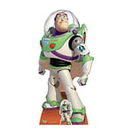 Star Cutouts SC373 Offical Disney Lifesize Cardboard Cut Out of Buzz Lightyear Toy Story Party and Gift 140cm Tall, Multicolour