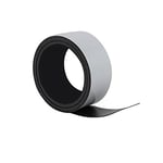 first4magnets MagFlex Lite 50 mm Étiquette magnétique large bande flexible - Gloss lingette sèche argent MFL50(GWD)-1X5M