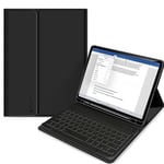 iPad 10.9&quot; (2022) Tech-Protect Keyboard Deksel Med Pencil Holder - Engelsk Layout - Svart