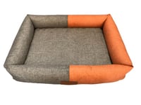 Astorpet | Lit pour Chiens et Chats BICOL Lit pour Animaux de Compagnie, Grand Moyen et Petit, Confortable et Confortable, Lavable (Orange, M)