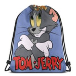 LREFON Tom & Jerry Classic Drawstring Bag Sac à Dos de Sport Homme Femme Sac à bandoulière de Rangement de Sport