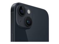 Apple iPhone 14 Plus - 5G smartphone - dual-SIM / Internal Memory 128 GB - OLED-skärm - 6.7 - 2778 x 1284 pixlar - 2 bakre kameror 12 MP, 12 MP - front camera 12 MP - midnatt