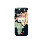 Legami - Coque iPhone 13 Mini, Teme Travel, Cover Transparente et mintile, Protège Le téléphone en Réaltant Le Design, Protection et Style, garantit l'accès à Tous Les Boutons latéraux