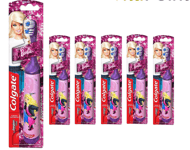 Colgate Barbie Kids Battery Powered Extra Soft Toothbrush x 6