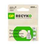 GP 650 ReCyko uppladdningsbart AAA | HR03 Ni-Mh batteri 2-pack⭐