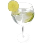 Bar Bespoke Set of 2 Gin & Tonic Tipsy Wonky Copa Crystal Glasses 800ml Boxed